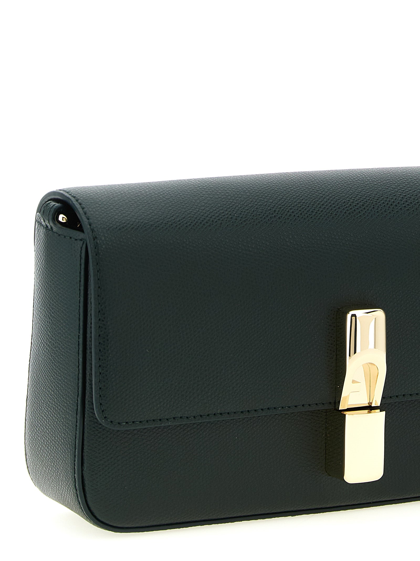 Furla Green Calfskin Crossbody Bag