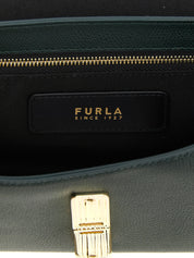 Furla Green Calfskin Crossbody Bag