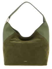Furla Green Calfskin Shoulder Bag