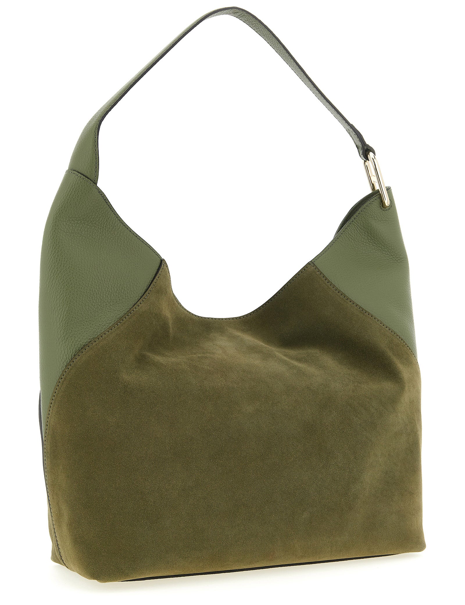Furla Green Calfskin Shoulder Bag