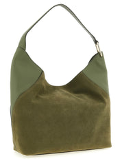 Furla Green Calfskin Shoulder Bag