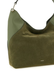 Furla Green Calfskin Shoulder Bag
