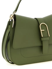 Furla Green Calfskin Shoulder Bag