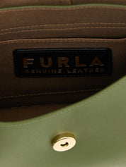 Furla Green Calfskin Shoulder Bag