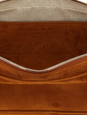 Magda Butrym Brown Calfskin Shoulder Bag