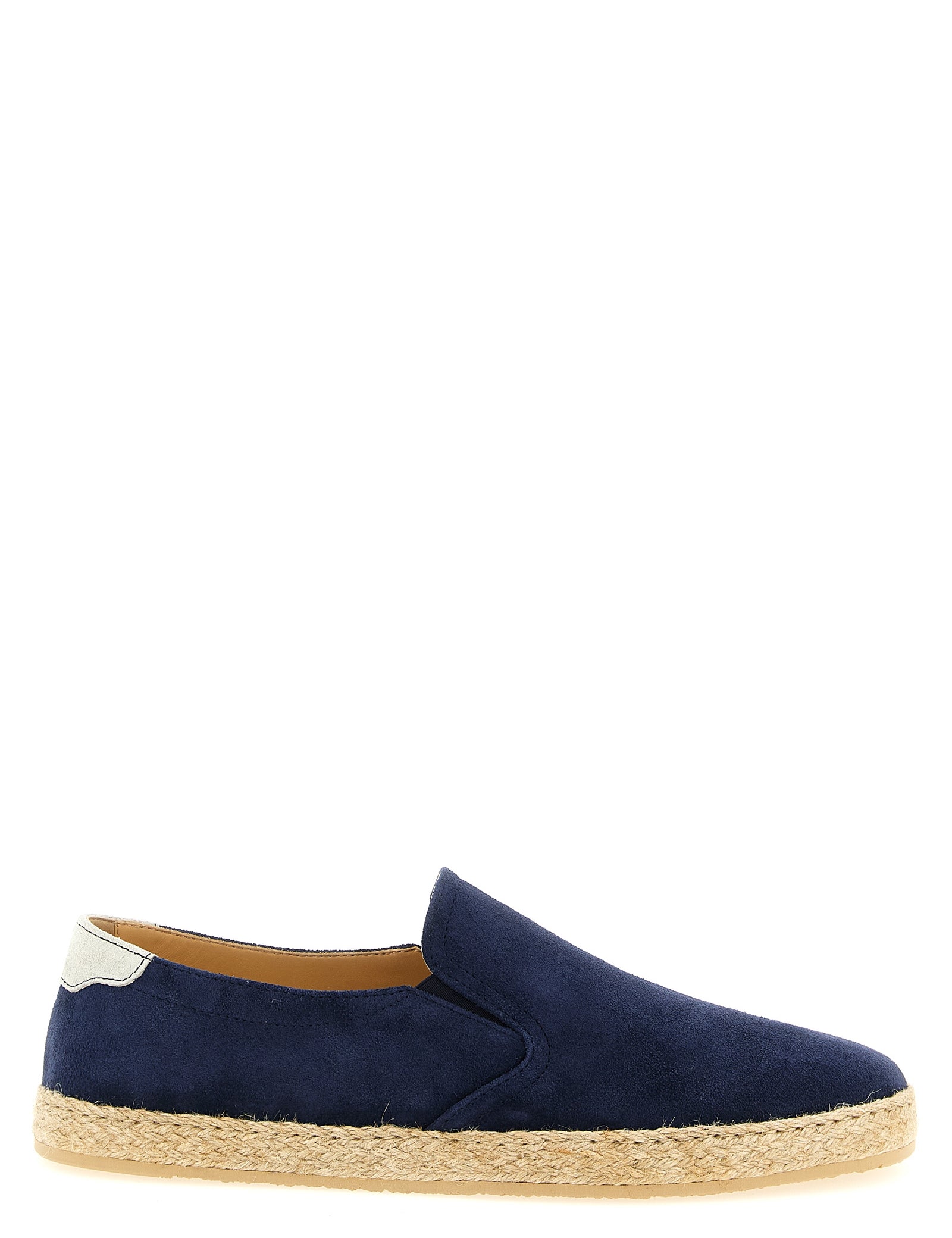 Brunello Cucinelli Blue Calfskin Espadrilles