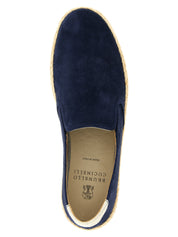Brunello Cucinelli Blue Calfskin Espadrilles