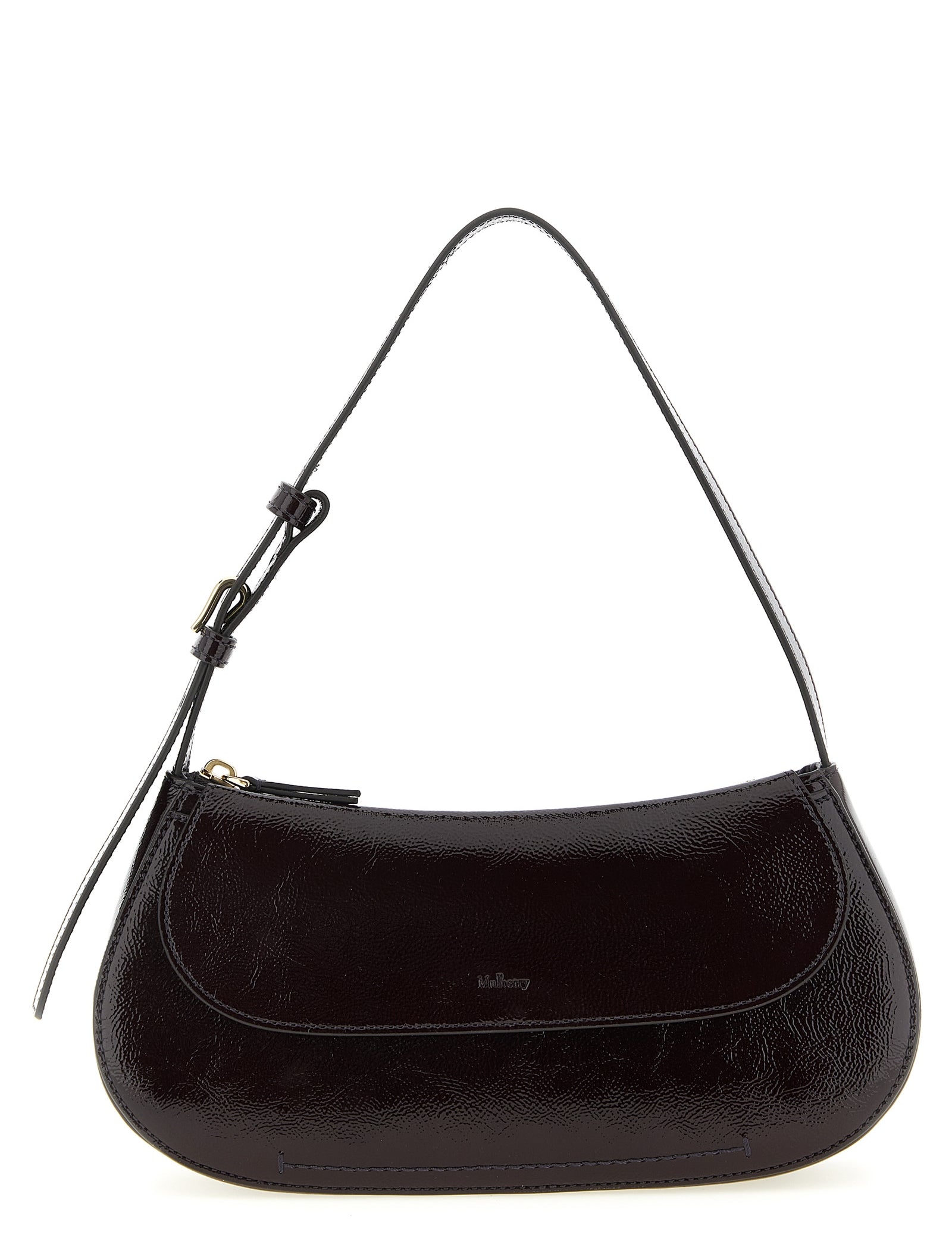 Mulberry Purple Calfskin Shoulder Bag