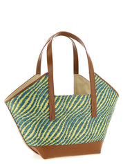 Marni Green Polyamide Trapezoidal Tote Bag