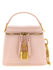 Balmain Pink Calfskin Handbag