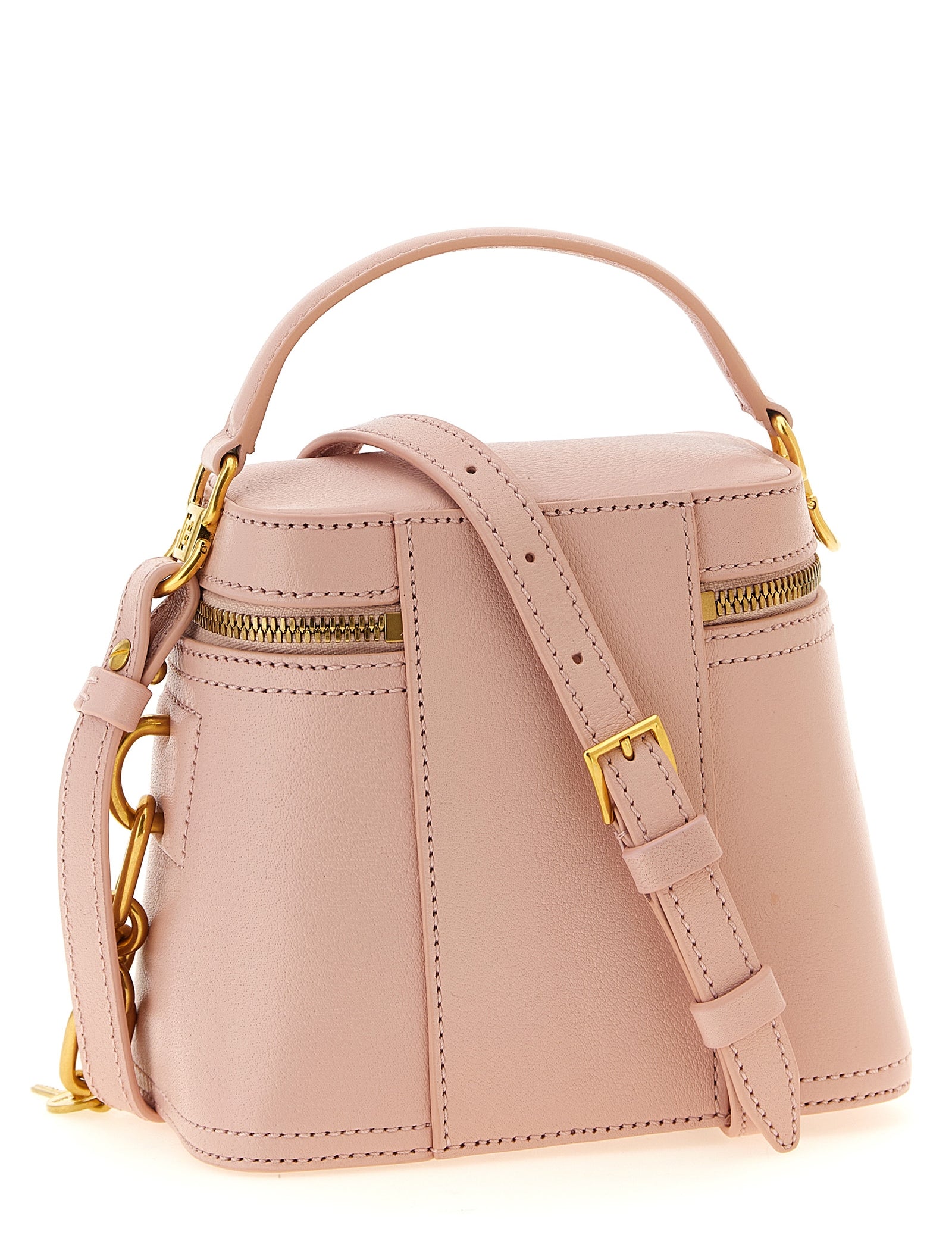 Balmain Pink Calfskin Handbag