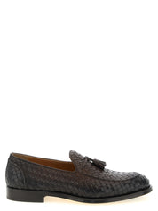 Doucal's Brown Calfskin Slip-On Loafers
