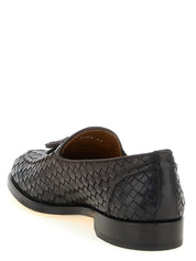 Doucal's Brown Calfskin Slip-On Loafers