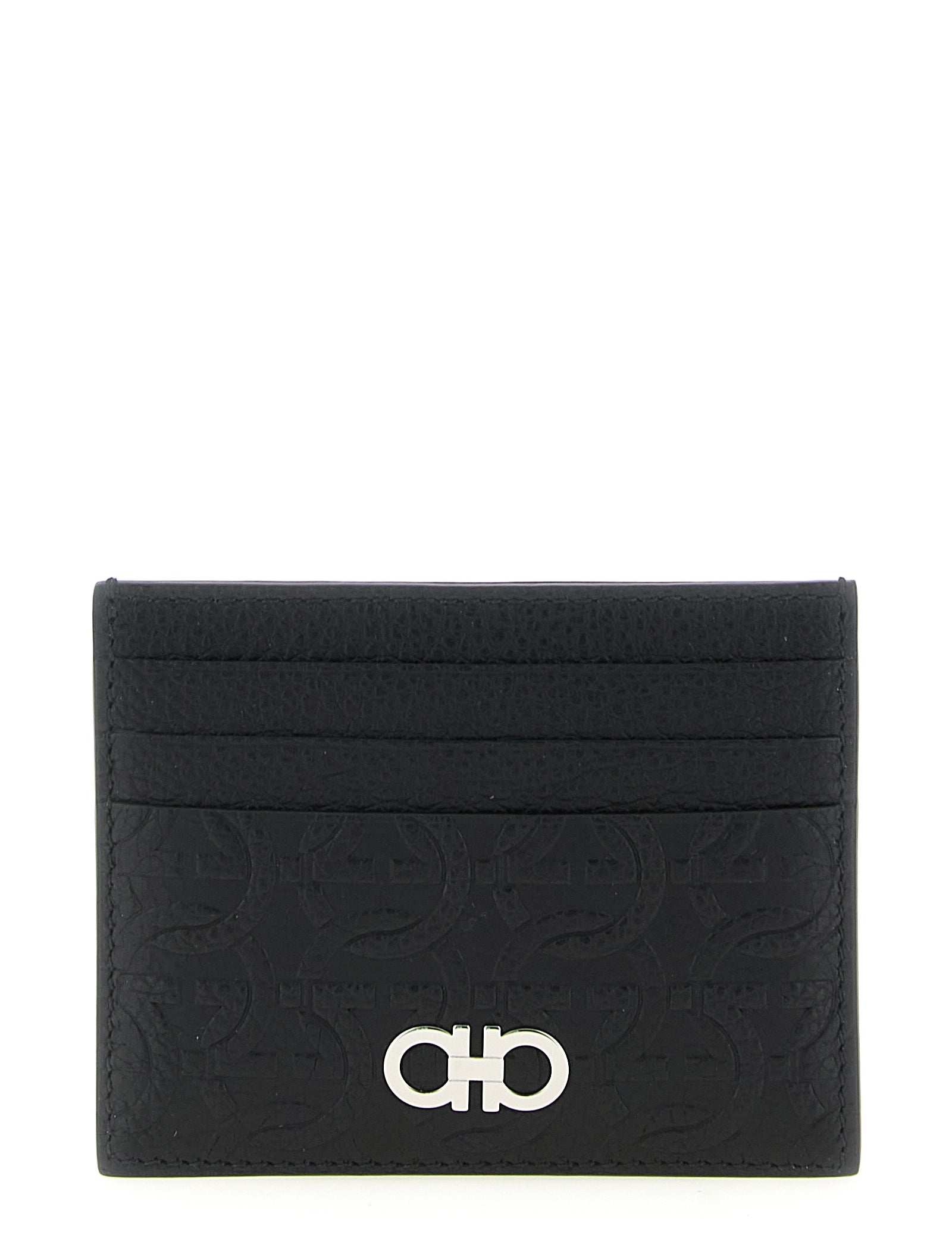 Ferragamo Black Calfskin Cardholder
