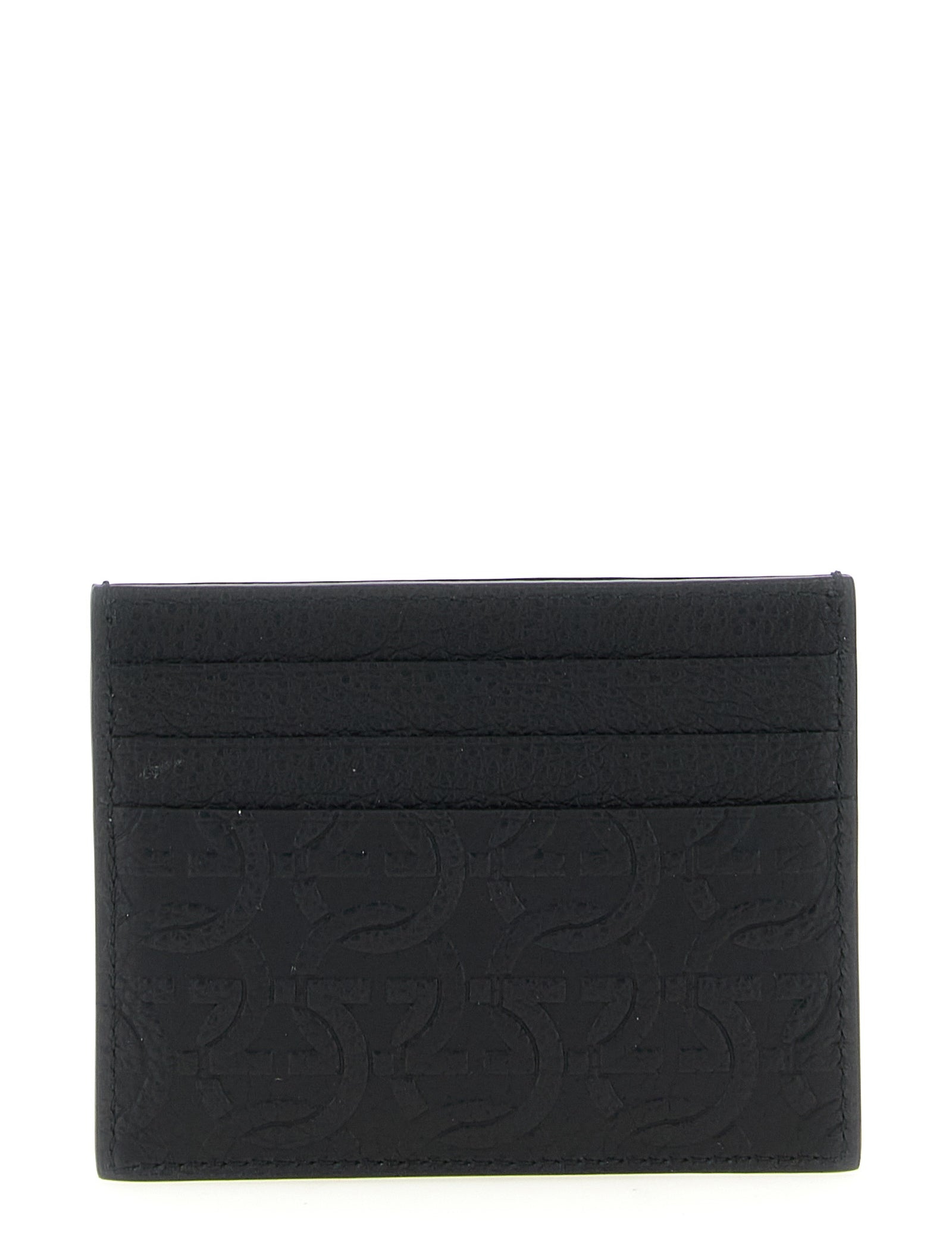 Ferragamo Black Calfskin Cardholder