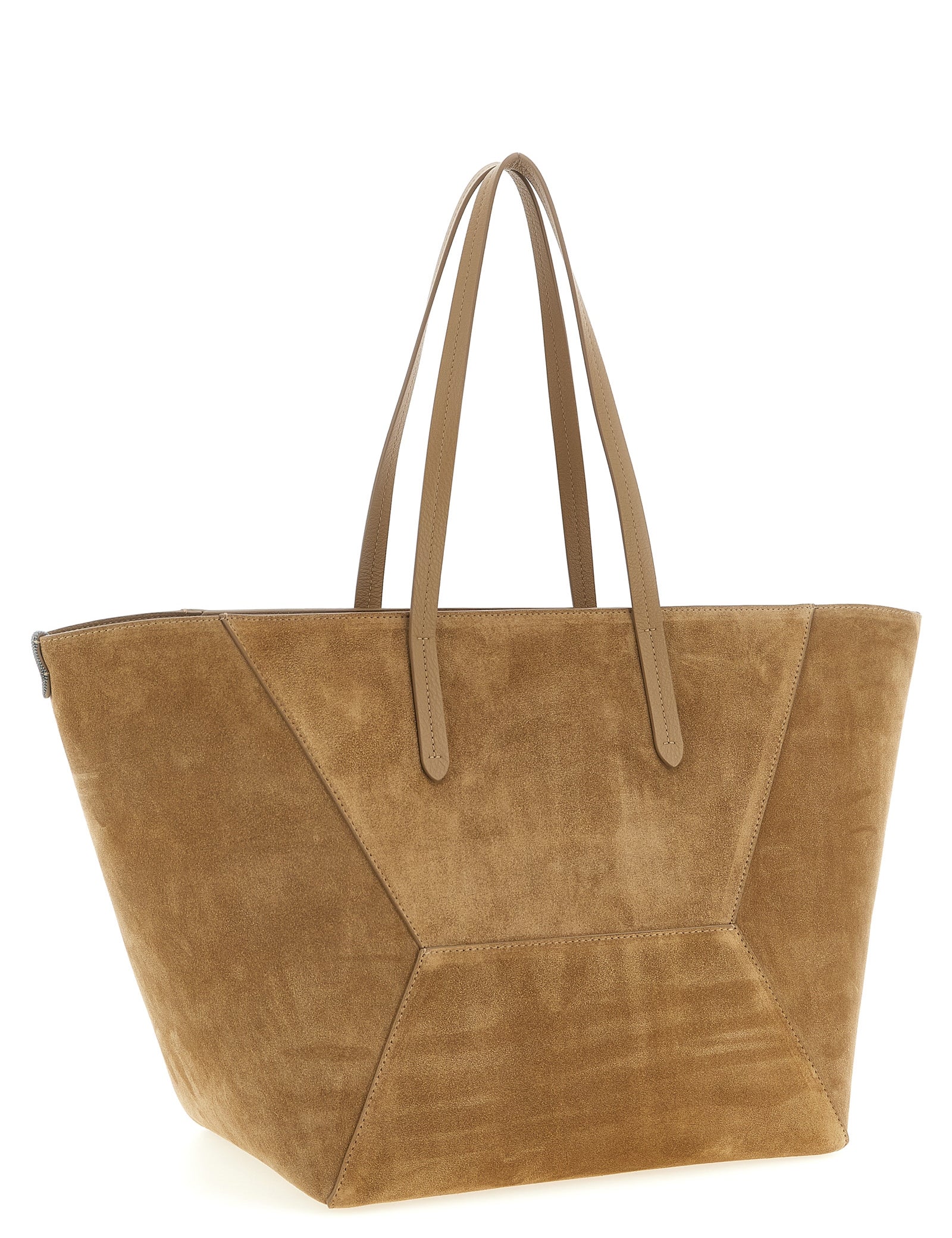 Brunello Cucinelli Brown Calfskin Shoulder Bag