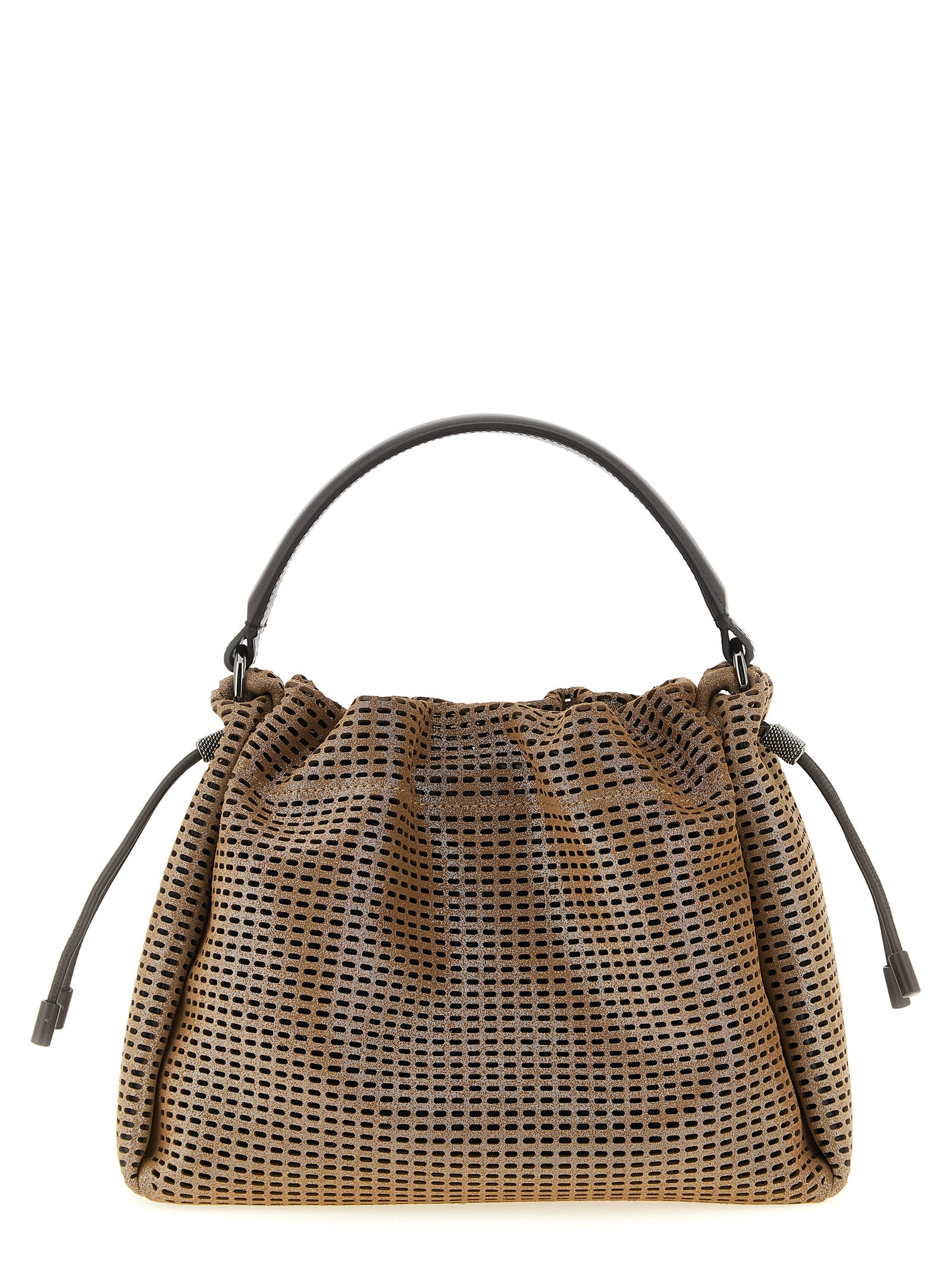 Brunello Cucinelli Brown Calfskin Bucket Mellow Handbag