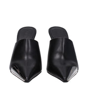 Off-White Black Leather High Heel Pumps