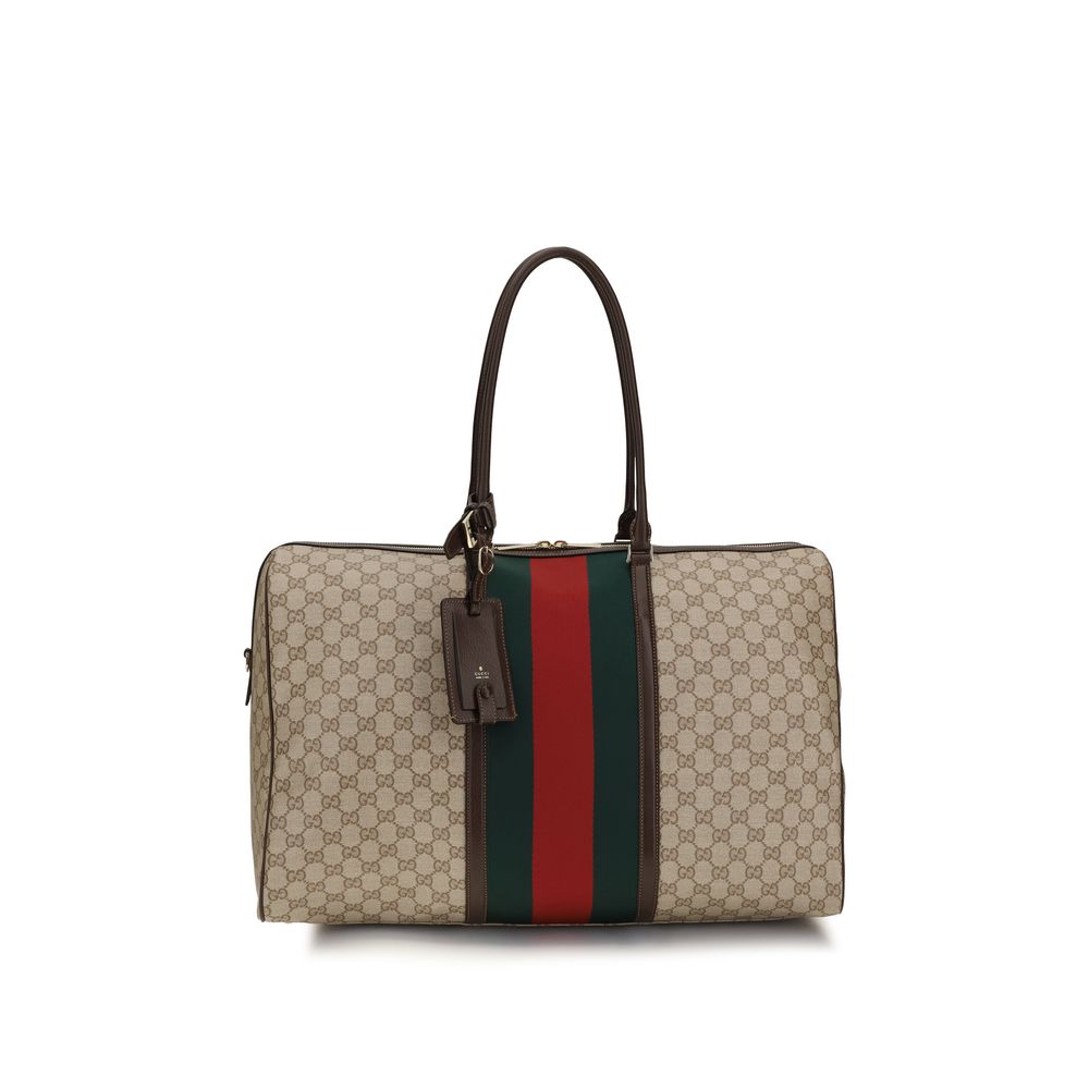 Gucci Beige Coated GG fabric Shoulder Bag