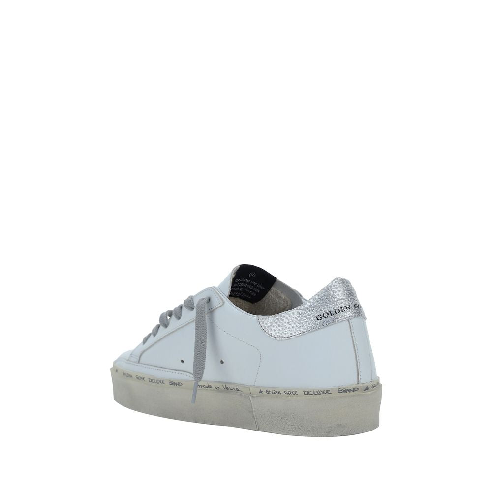 Golden Goose White Calf Leather Low Top Sneakers