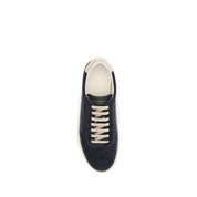 Brunello Cucinelli Brown Calf Leather Low Top Sneakers