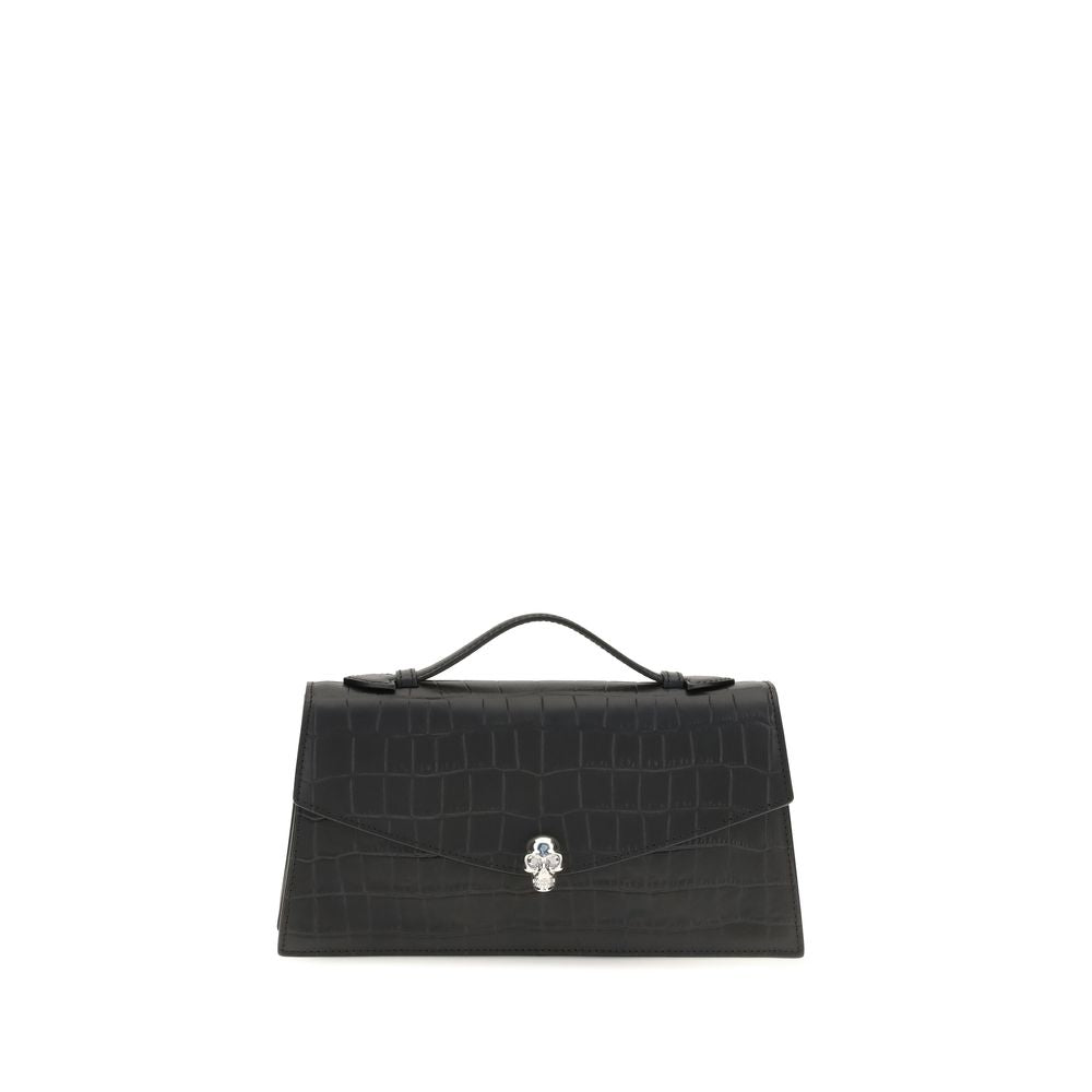 Alexander McQueen Black Calf Leather Shoulder Bag