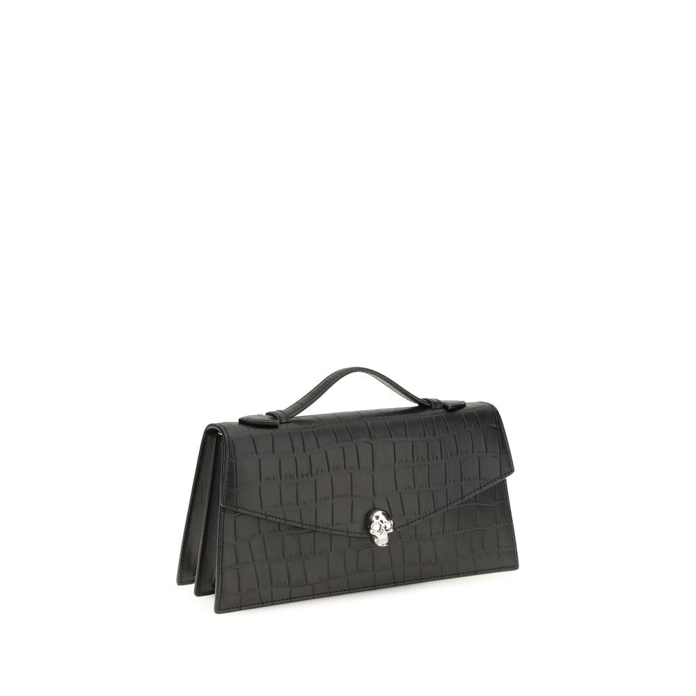 Alexander McQueen Black Calf Leather Shoulder Bag