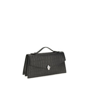 Alexander McQueen Black Calf Leather Shoulder Bag
