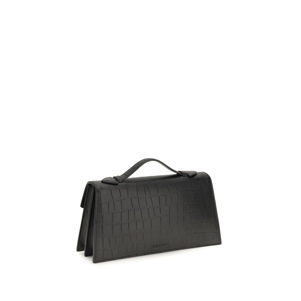 Alexander McQueen Black Calf Leather Shoulder Bag