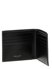 Saint Laurent Black Calf Leather Wallet