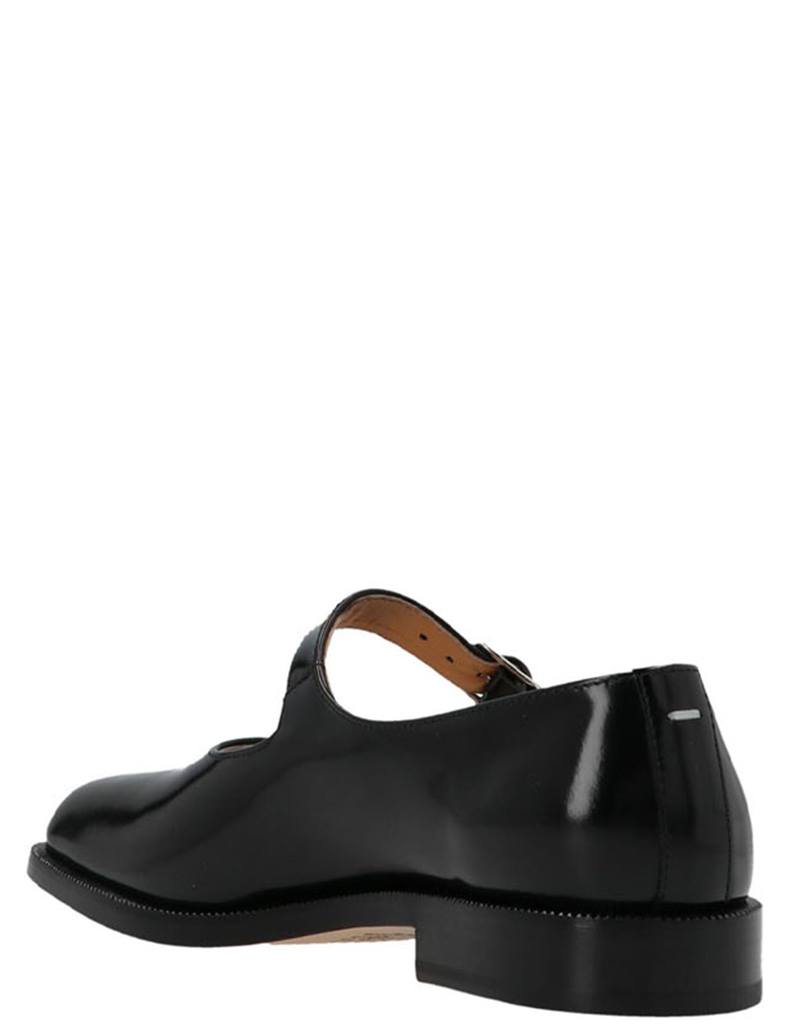 Maison Margiela Black Leather Ballet Flats