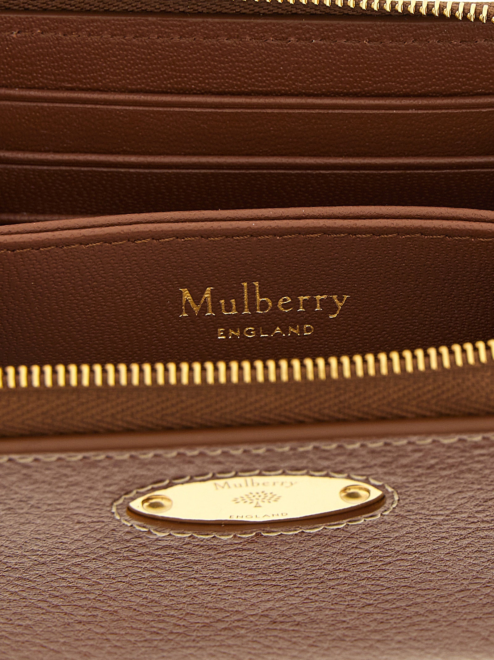 Mulberry Brown Leather Cardholder