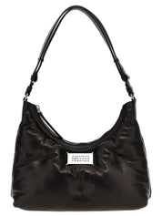 Maison Margiela Black Lamb Leather Hobo Small Shoulder Bag