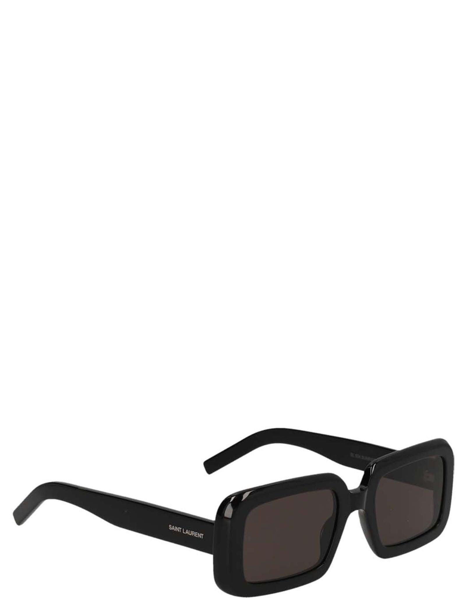 Saint Laurent Black Acetate Sunglasses