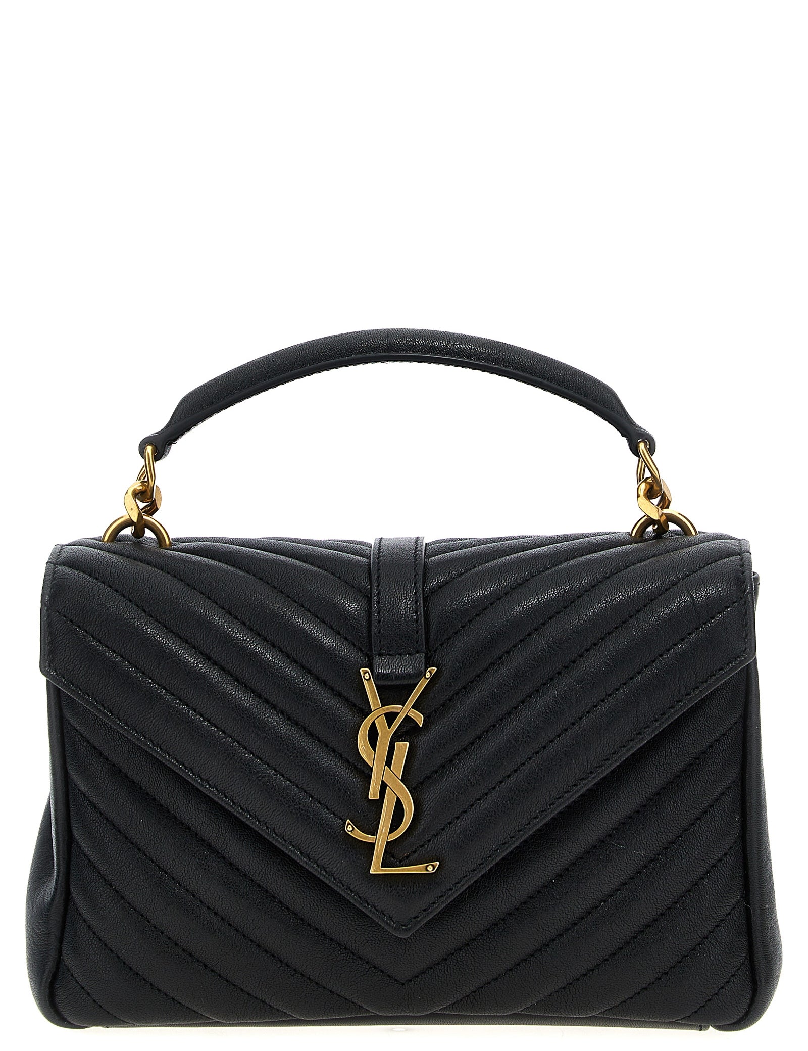 Saint Laurent Black Calfskin Crossbody Bag