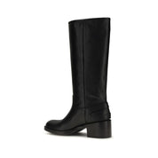 Chloé Black Calf Leather Knee-High Boots