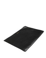 Dolce & Gabbana Black Calf Leather Clutch