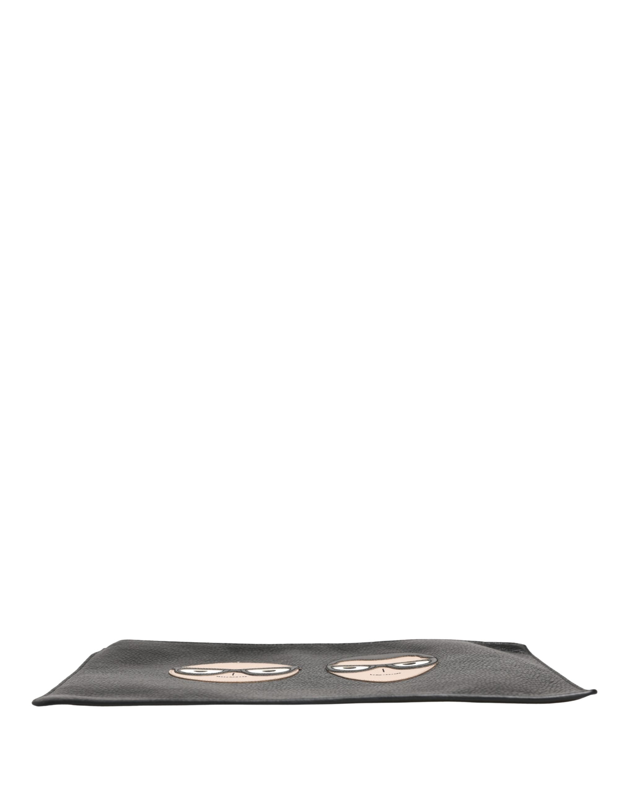 Dolce & Gabbana Black Calf Leather Clutch