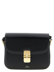 A.P.C. Black Cowhide Crossbody Bag