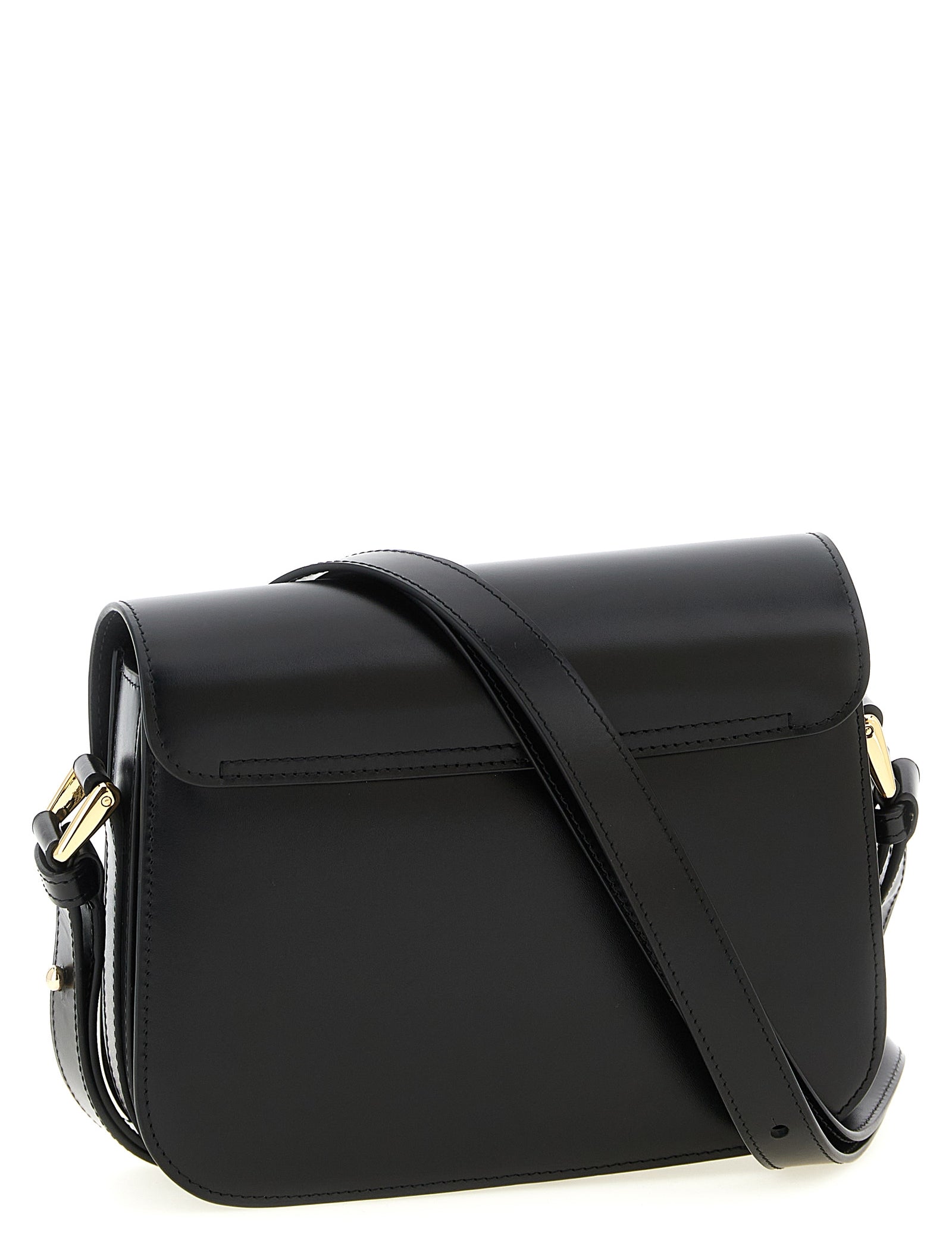 A.P.C. Black Cowhide Crossbody Bag