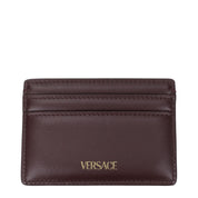 Versace Brown Leather Cardholder