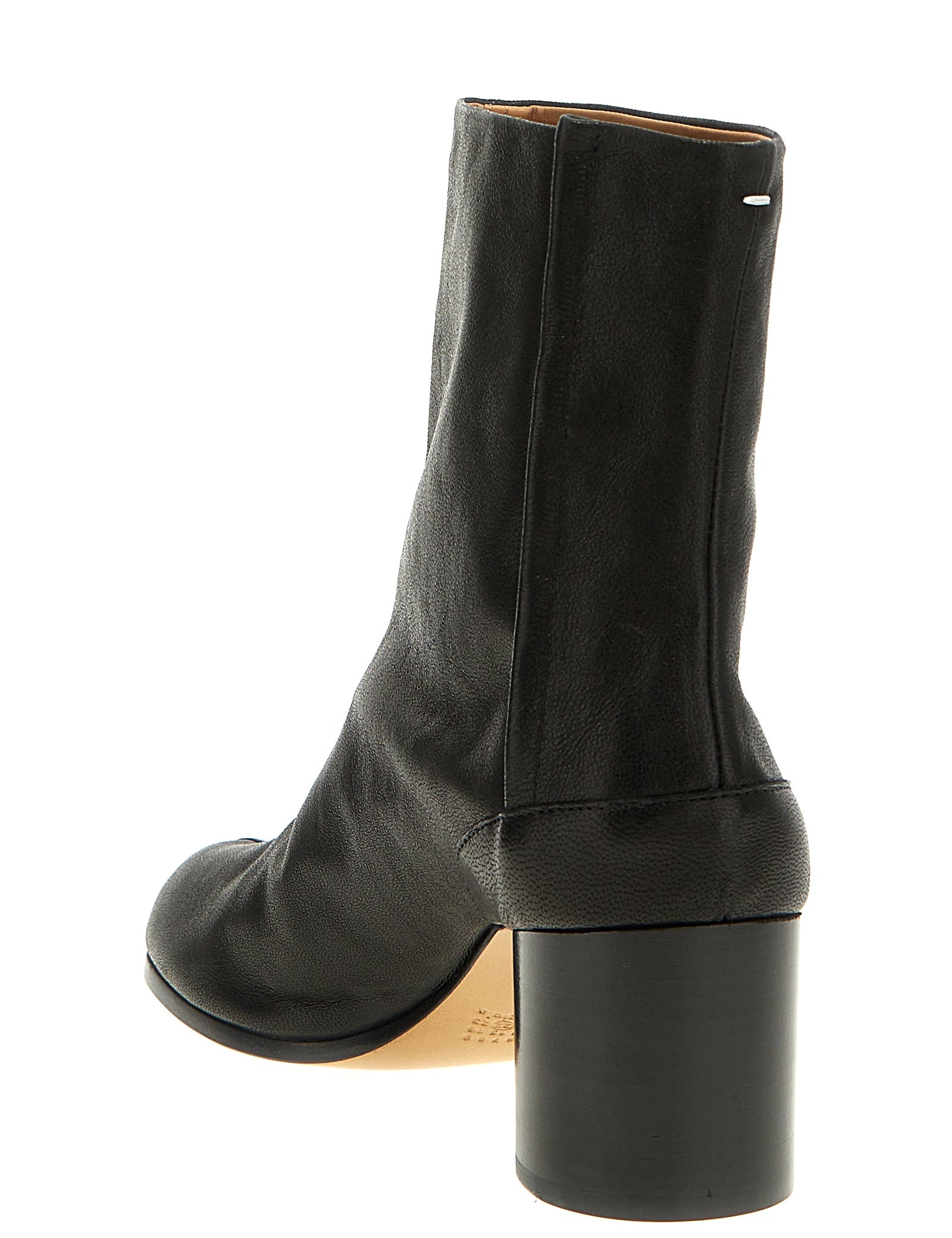 Maison Margiela Black Nappa Leather Ankle Boots