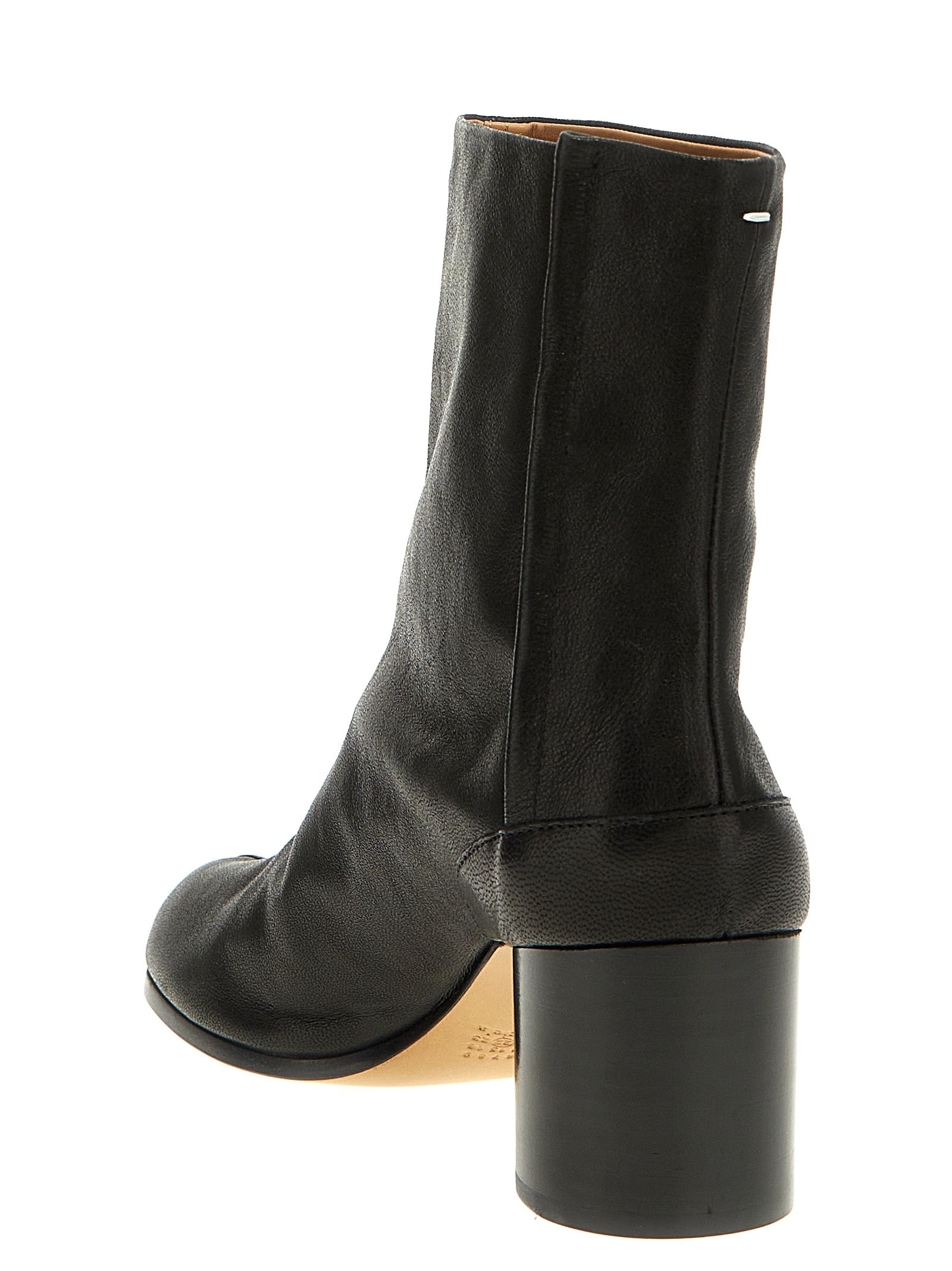 Maison Margiela Black Nappa Leather Ankle Boots