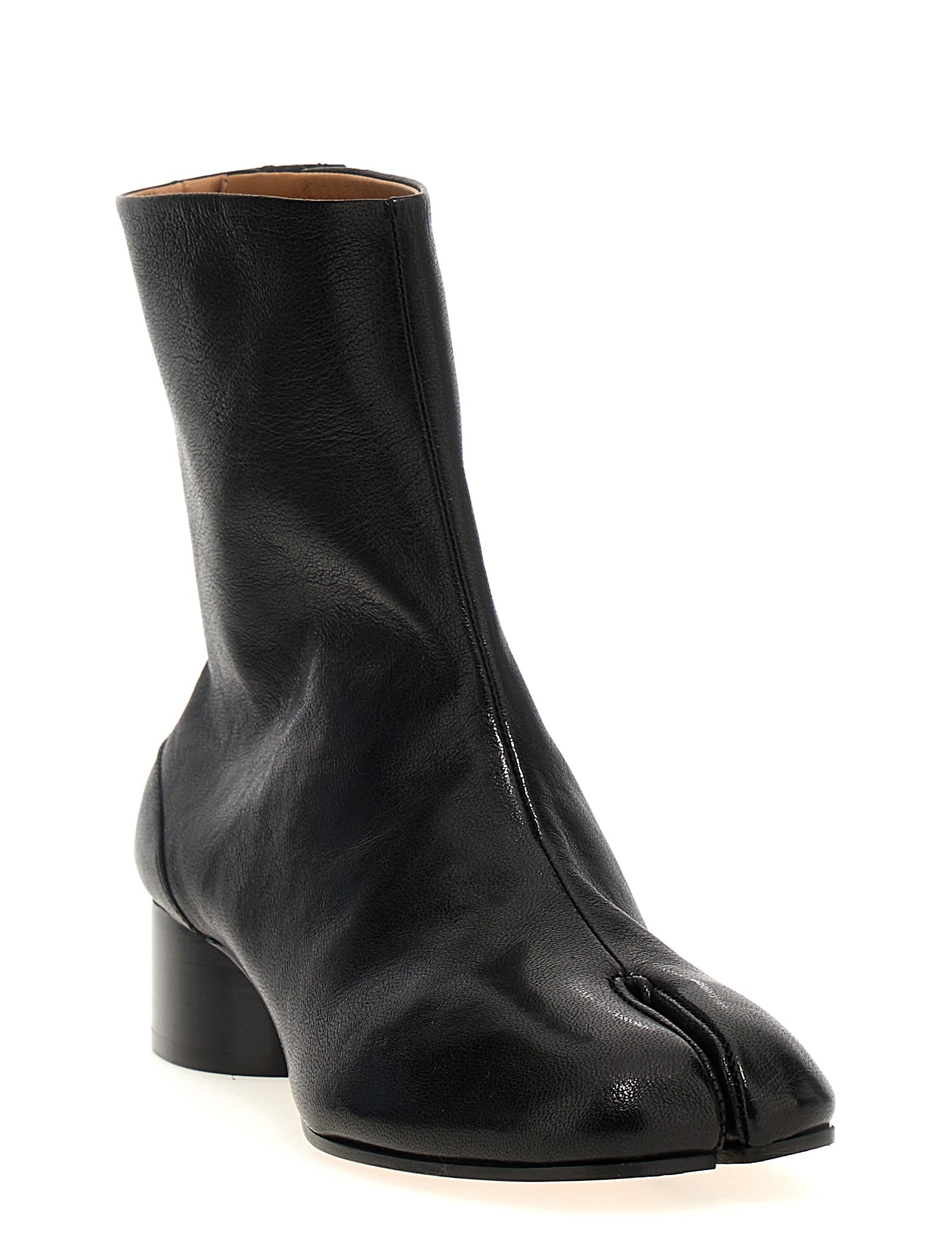 Maison Margiela Black Lamb Leather Ankle Boots