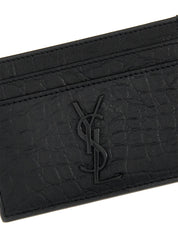 Saint Laurent Black Lambskin Cardholder