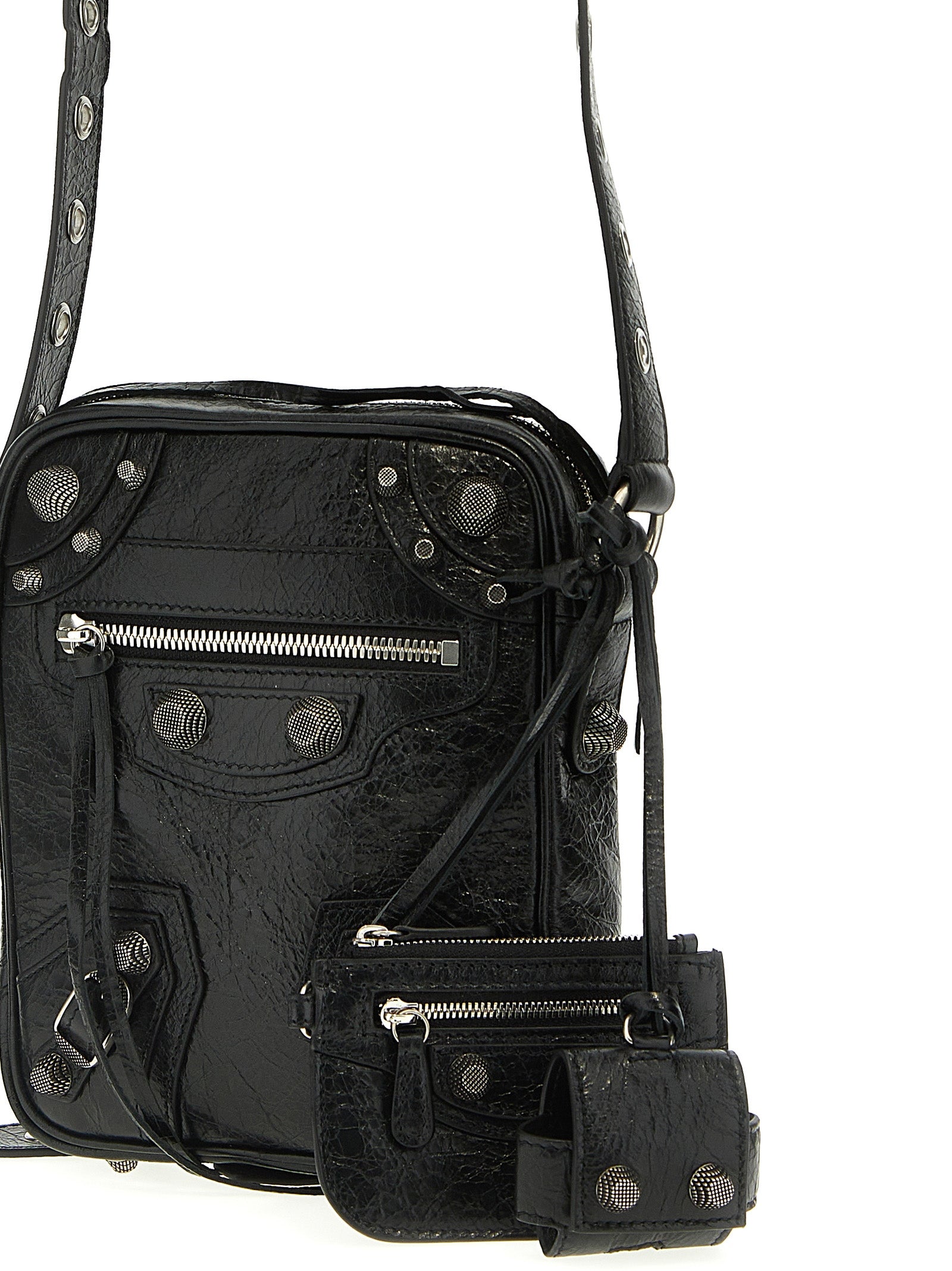 Balenciaga Black Lamb Leather Crossbody Bag