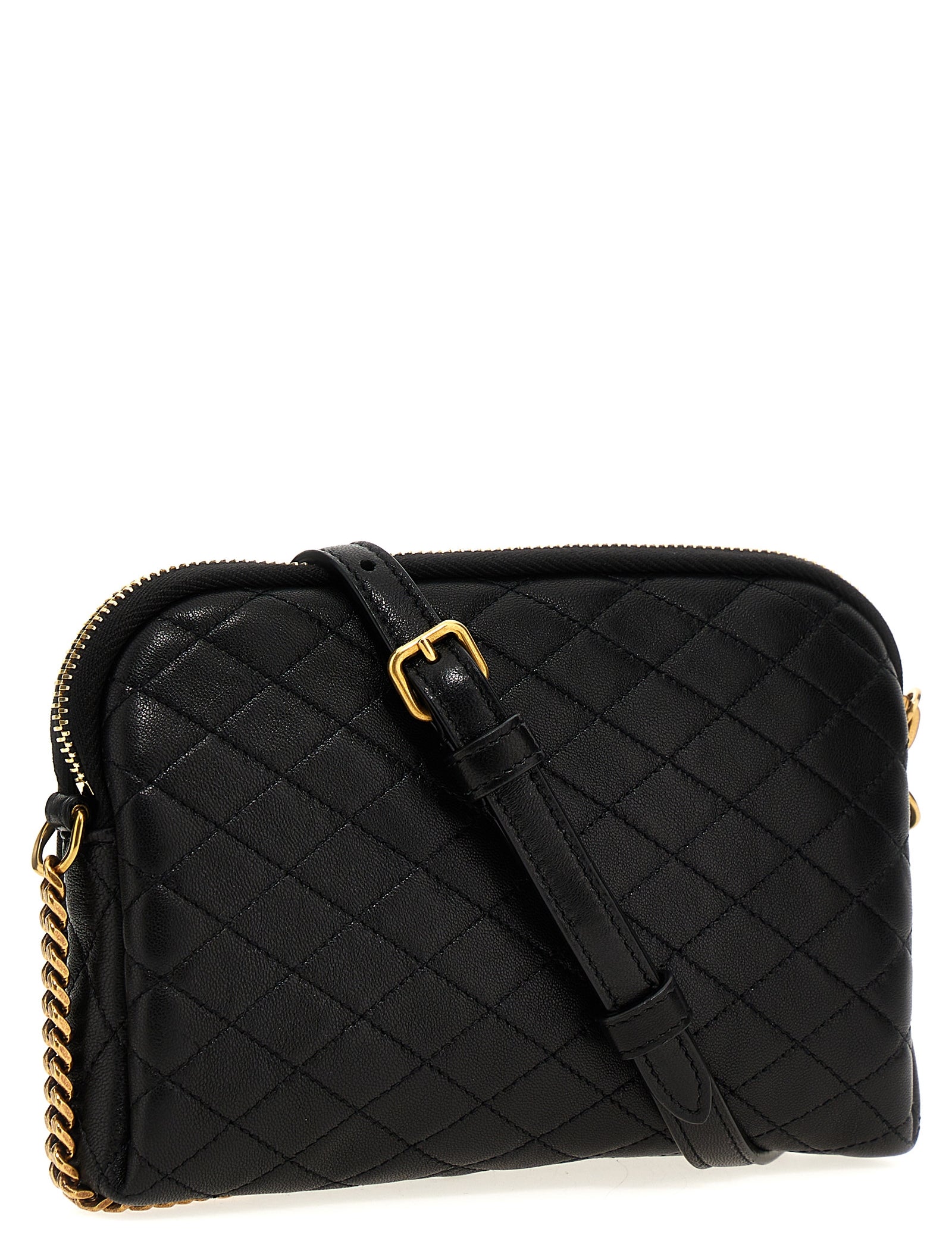 Saint Laurent Black Lamb Leather Crossbody Bag