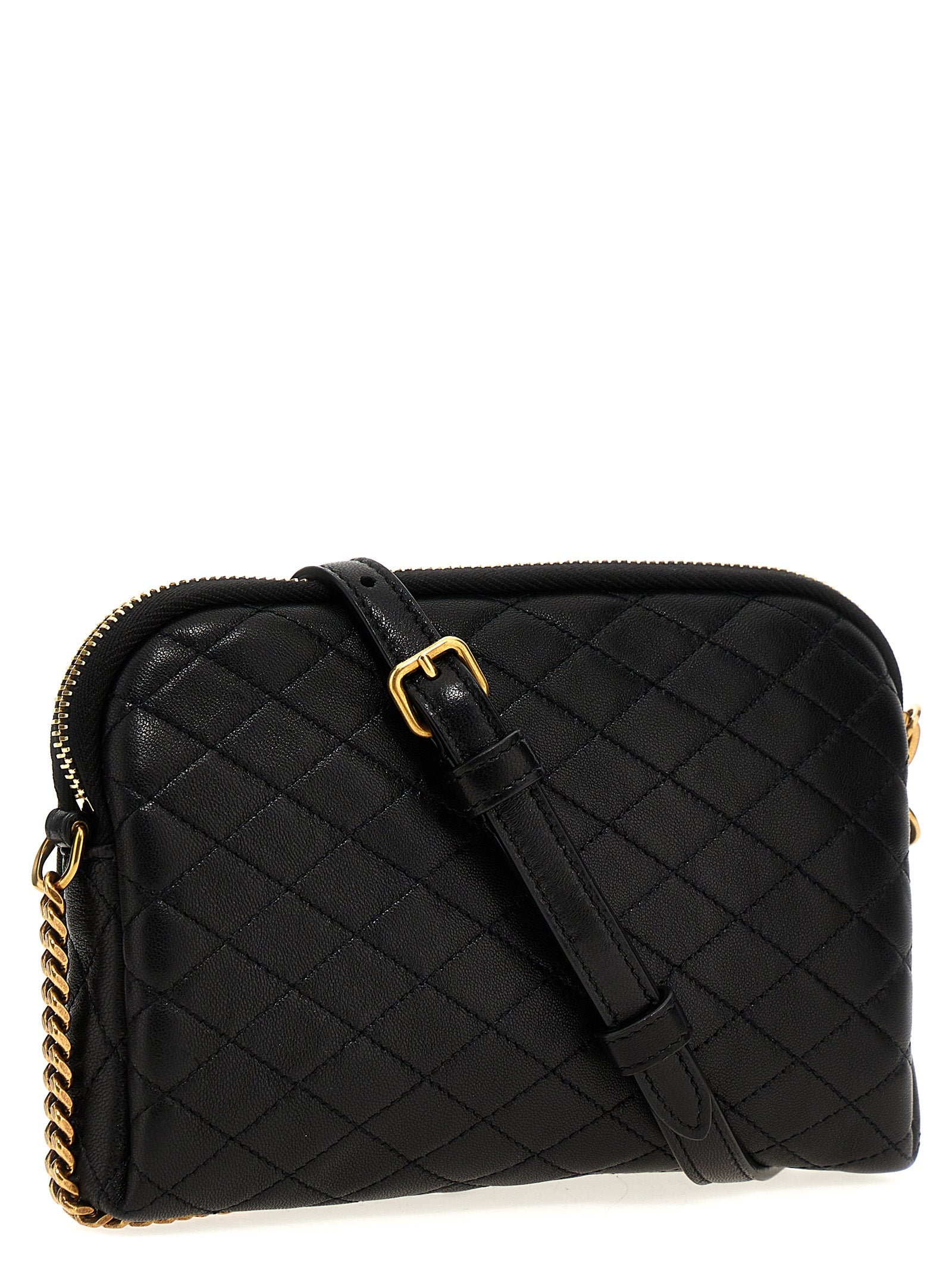 Saint Laurent Black Lamb Leather Crossbody Bag
