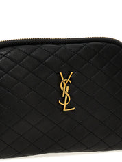 Saint Laurent Black Lamb Leather Crossbody Bag