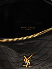 Saint Laurent Black Lamb Leather Crossbody Bag